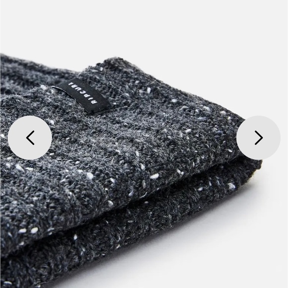 NWT Rip Curl Tomoz Beanie Color Black/Grey speckled one size fits most - Picture 6 of 9